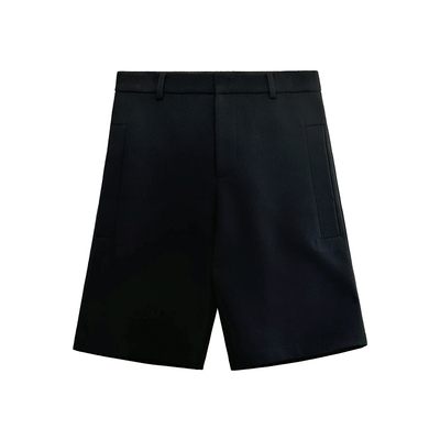 黑色短裤西装裤空气层