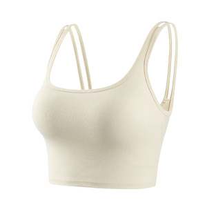 Aziztas运动内衣女外穿防震聚拢U型瑜伽服美背高强度训练健身文胸