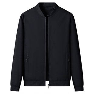 啄木鸟外套男士春秋2025新款棒球领夹克男休闲修身透气秋冬茄克潮