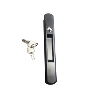 铝合金双面条形推拉门锁玻璃平移门锁带钥匙儿童安全移窗卡钩锁扣