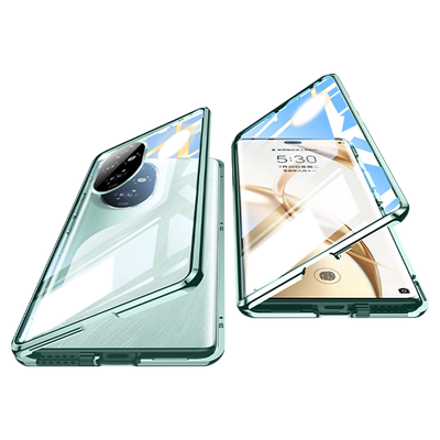 适用荣耀200pro手机壳新款华为荣耀200保护套防窥双面玻璃全包防摔HONOR 300的透明镜头高级感女300por外壳十