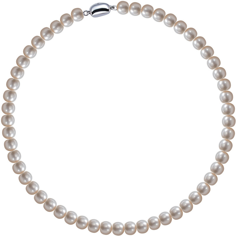 南珠宫个性百搭款 925银淡水大珍珠项链馒头 C-X098SD-Y