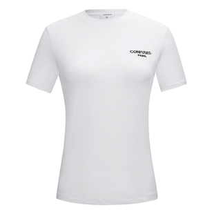 白色t恤女短袖2025年新款修身打底衫夏季中袖纯棉质感正肩上衣