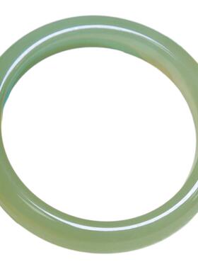 珪宝和田玉宽条手镯女款56.5mm