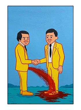 西班牙恶搞幽默风客厅卧室装饰画