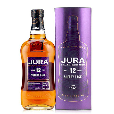 JURA吉拉12年雪莉桶朱拉小岛单一麦芽威士忌进口正品洋酒700ml