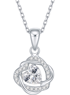 六桂福珠宝银925缘点吊坠