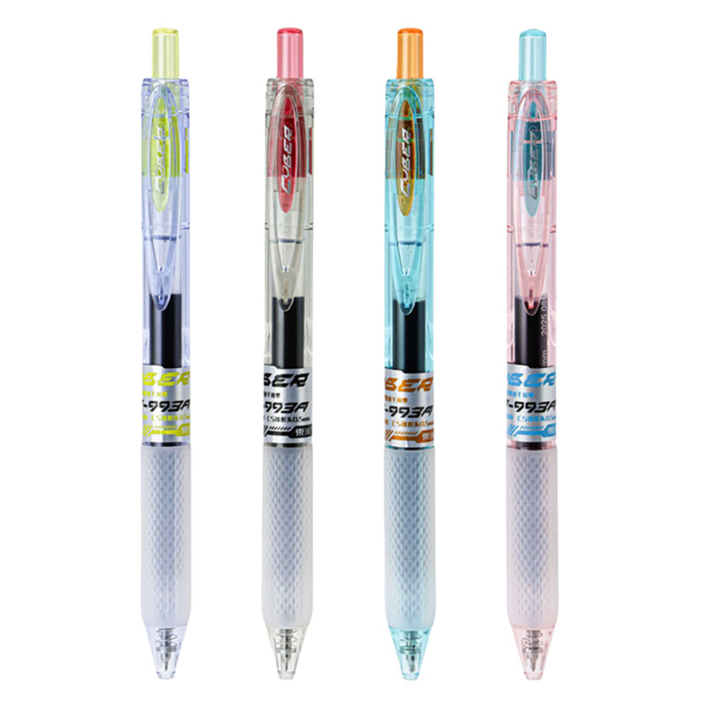 东米993A赛博按动中性笔CS头大容量巨能写刷题考试速干0.5高颜值自勉可换笔芯学生用水笔黑色考试签字笔