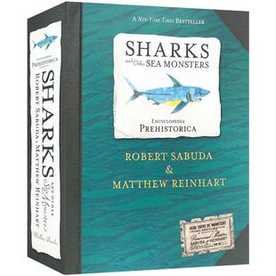 立体史前百科鲨鱼和海怪英文原版Encyclopedia Prehistorica Sharks and Other Sea Monsters立体折叠书 儿童启蒙精装图画绘本
