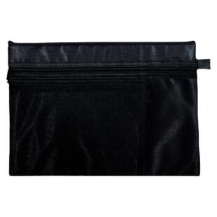 A4文件袋帆布三层拉链网格袋学生卷子收纳学科书本作业分类科目袋