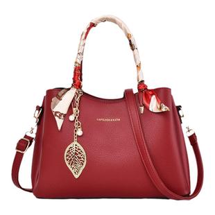 结婚新娘包气质大容量手提包2024新款时尚喜婆婆红色高级感妈妈包