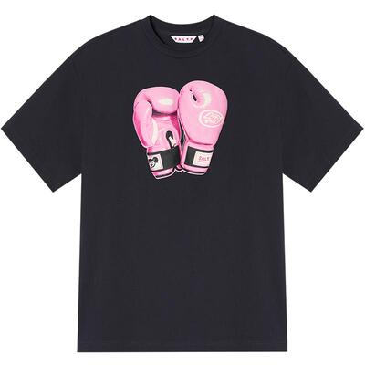 SALT.P可颜深灰印花短袖T恤女宽松落肩2026春季新款AC36160080