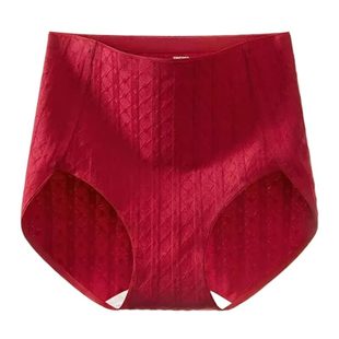 本命年红色内裤女士纯棉抗菌裆2026新款马年无痕高腰三角短裤收腹