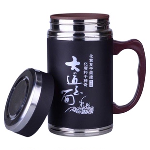 高档紫砂内胆保温杯泡茶杯男女办公室茶水杯有手柄礼品礼物办公杯