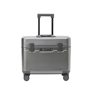 新款机长箱上翻盖小型铝框摄影拉杆箱18寸横款行李箱男女机长23寸