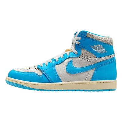 Nike耐克男鞋AJ1蓝白北卡蓝高帮缓震复古篮球鞋运动鞋 DZ5485-402