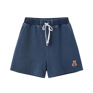 wigglewiggle26年春夏韩系时尚潮流A字短裤可调节腰围口袋女裤子