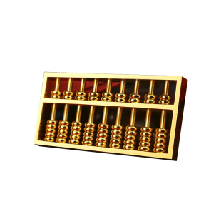 算盘钥匙扣挂件黄金万两如意复古工艺品随身迷你吊坠包包挂饰送礼