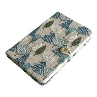 A5小树刺绣记事本A6高颜值随身便捷学生记录工作盖章手账笔记书写