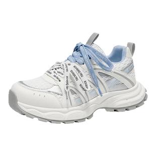 戈美其商场同款厚底老爹鞋女款增高2025新款透气显脚小轻便运动鞋