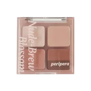 peripera菲丽菲拉四色眼影盘哑光07藕粉色大地04米色新裸妆打底色