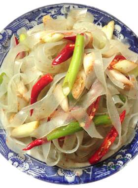河南特产绿豆粉皮条5斤包邮