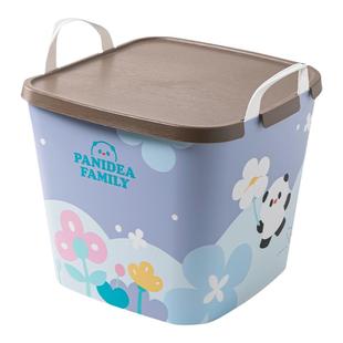 玩具收纳箱带盖大容量积木收纳盒零食收纳箱塑料储物整理箱收纳筐