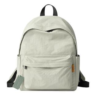 莱夫帽檐包双肩包女2026新款旅游轻便背包男高颜值百搭大学生书包