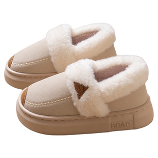 棉拖鞋女冬季2025新款室内家居厚底防滑保暖孕妇毛棉鞋外穿雪地靴