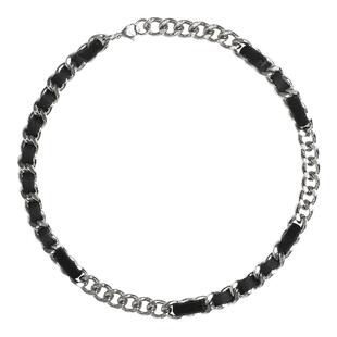 【Losing Bargain】原创百搭翻毛编织设计钛钢古巴链男女同款