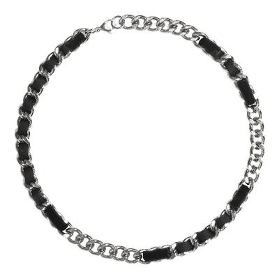 【Losing Bargain】原创百搭翻毛编织设计钛钢古巴链男女同款