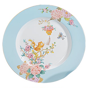 故宫 繁花锦绣餐具套装 盘子碗咖啡杯骨瓷套装生日礼物 故宫文创