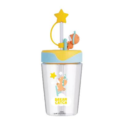 乐扣乐扣吸管水杯塑料少女心儿童