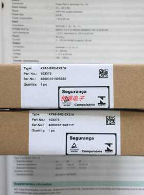 议价KFA6-SR2-EX2.W 德国倍加福开关量输入安全栅 货号103373原装