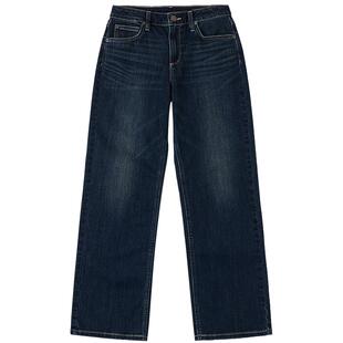 【张凌赫代言】Lee商场同款26春夏新品429直筒牛仔裤深蓝色女潮流