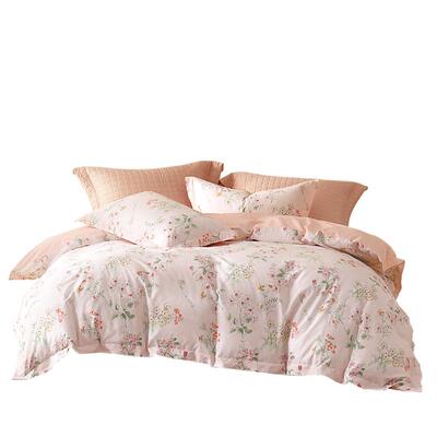 水星家纺全棉四件套纯棉被套床单