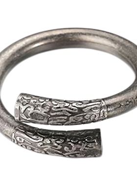 新中风钛钢戒指男款个性复古民族风紧箍棒潮人指环至尊宝尾戒刻字