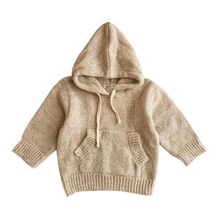 3件5折 西班牙PequenoTOCON FW25儿童针织连帽卫衣裤子