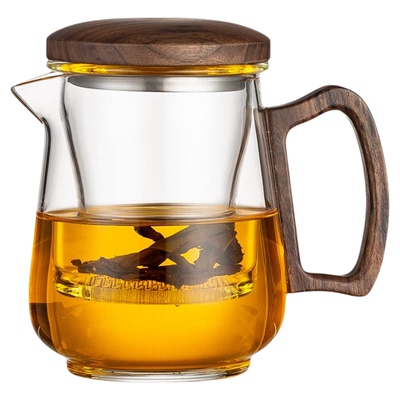 全玻璃内胆泡茶杯茶水分离过滤