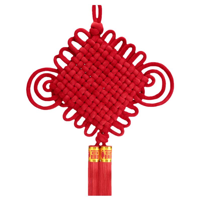 福林結(jié) 高端紅色中國結(jié)掛件 客廳大號玄關(guān)喬遷新居屏風(fēng)掛飾入戶門