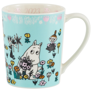 日本进口2023纪念版姆明比得兔马克杯水杯限量款卡通杯子礼盒装