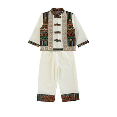 儿童少数民族风异域风情秋季壮族男女童新疆苗族彝族傣族服装套装