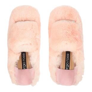 Sergio Rossi/SR女鞋SR1系列方头简约通勤茸茸鞋一脚蹬懒人鞋女