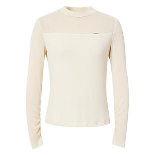 红袖outlets细闪套头打底衫秋季hopeshow2024新款女装堆堆袖上衣