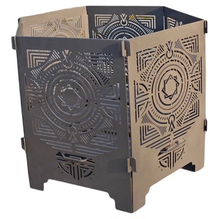 多功能加厚焚火台便携卡片式篝火烤火烽火炉野营露营烧烤围炉煮茶