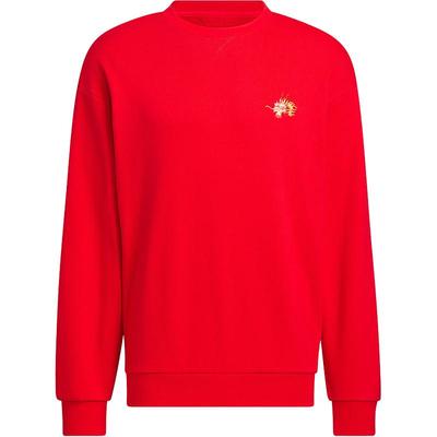 Adidas/阿迪达斯正品新款男士圆领针织休闲运动卫衣JE6108