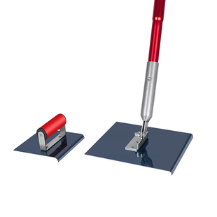 安茂福路面混凝土修边器公路收边抹子地面划边器蓝钢水泥路修角器