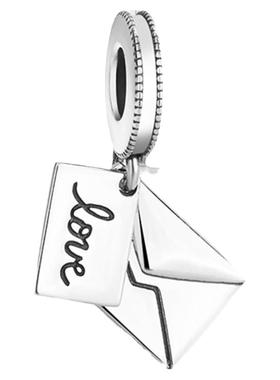 潘家饰品ins925银女手链吊坠信封