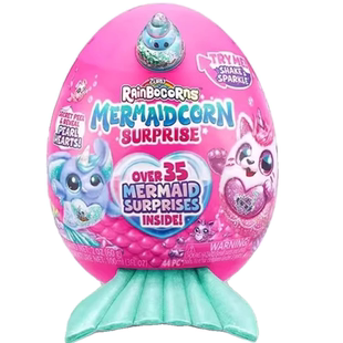 zuru云波独角兽魔法蛋美人鱼小猫咪贝拉盲盒女孩毛绒公仔礼物玩具