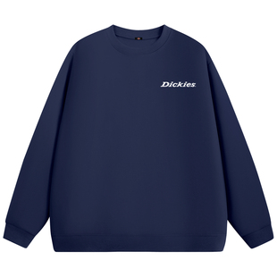 Dickies无帽卫衣男2026春季新款藏青色男生圆领套头上衣春装外套A